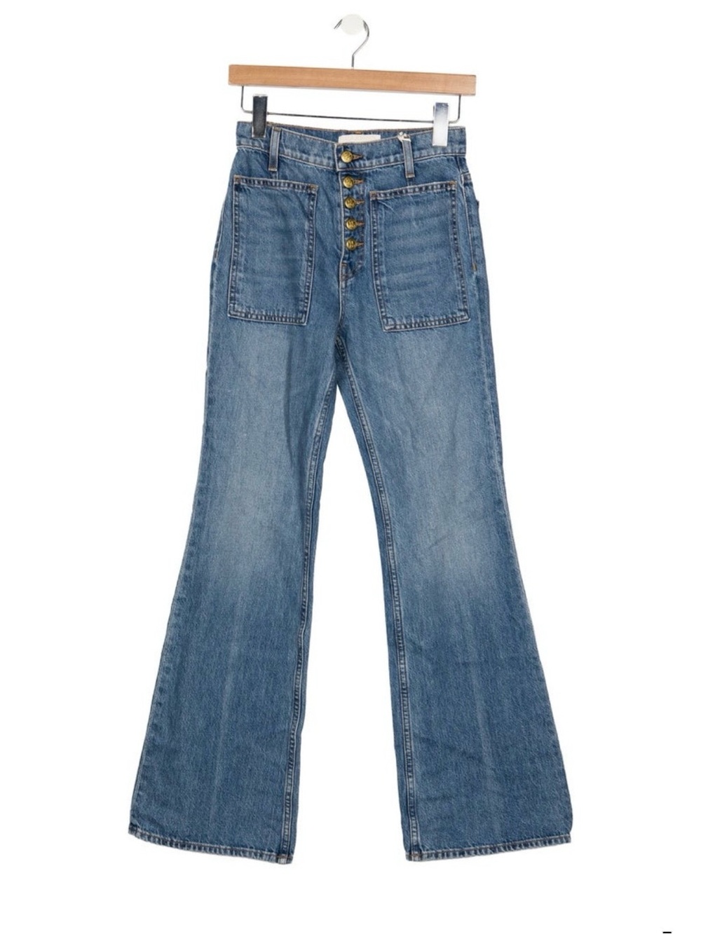 Ulla Johnson Lou Lou Jean Danube
Medium Indigo High-Rise Flare Jeans